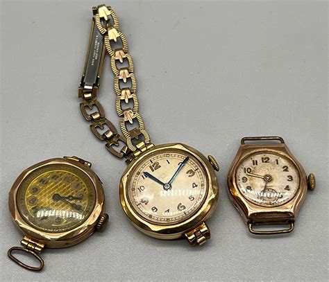 vintage 9ct gold ladies watch